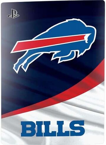 Skinit Decal Gaming Skin Compatible with PS5 Bundle - Officially Licensed NFL Buffalo Bills Design in Saudi Arabia