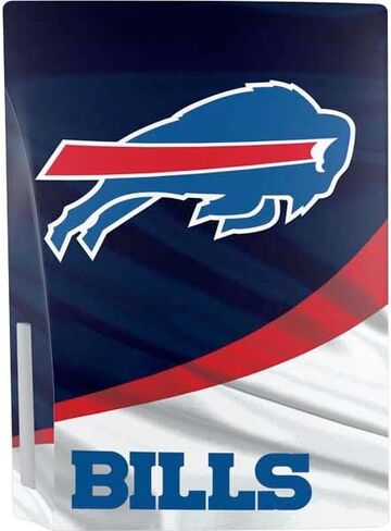 Skinit Decal Gaming Skin Compatible with PS5 Bundle - Officially Licensed NFL Buffalo Bills Design in Saudi Arabia