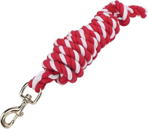 Pilipane Horse Cotton Braided Leading Rope Soft Durable Secure Hardware for Training Horses and Livestock Premium Cotton Material in Saudi Arabia