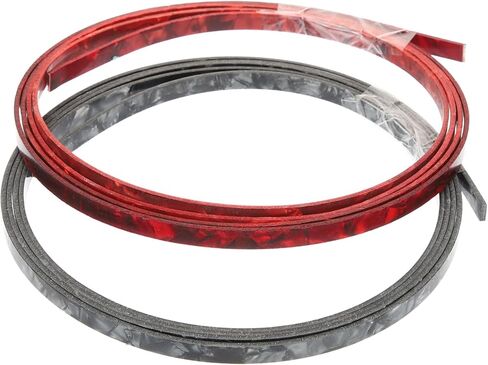 Generic 2pcs Guitar Binding Purfling Strips Decorative Edging Trim for Acoustic Classical Ukulele Bass Stylish Protective Guitar Accessory with Smooth Surface in Saudi Arabia