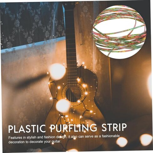 شريط Purfling للجيتار Abs للجيتار الصوتي الكلاسيكي أنيق مزخرف بحافة بلاستيكية لملحقات Luthier ذاتية الصنع in Saudi Arabia