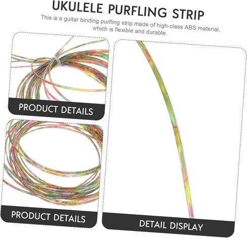 شريط Purfling للجيتار Abs للجيتار الصوتي الكلاسيكي أنيق مزخرف بحافة بلاستيكية لملحقات Luthier ذاتية الصنع in Saudi Arabia