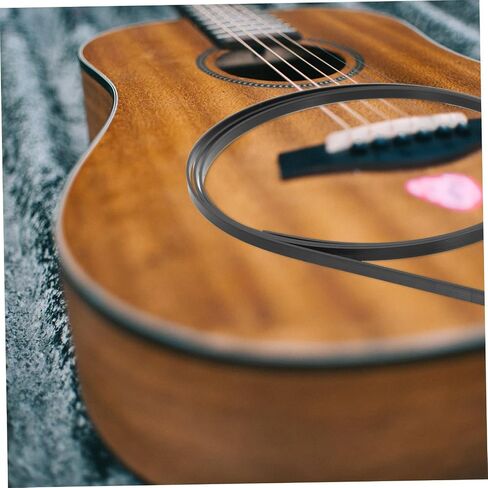 12pcs Abs Guitar Purfling Strips Replacement Binding Strip for Acoustic Classical Guitar Ukulele Decorative Edge Trim in Saudi Arabia