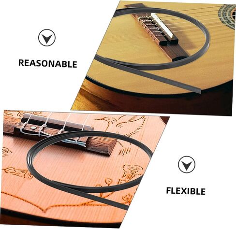 20Pcs Abs Guitar Binding Purfling Strips for Acoustic and Classical Guitars Smooth Decorative Edging Trims Flexible and Accessories for Ukulele and Bass in Saudi Arabia