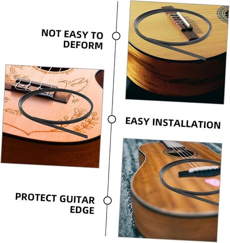 20Pcs Abs Guitar Binding Purfling Strips for Acoustic and Classical Guitars Smooth Decorative Edging Trims Flexible and Accessories for Ukulele and Bass in Saudi Arabia
