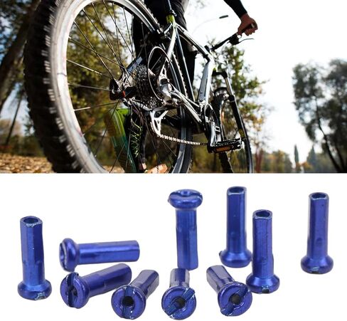 Tyenaza 80pcs Bicycle Spoke Hats, Iron 14mm Mountain Road Cycling Spoke Nipples for 14G Spoke Wire in Saudi Arabia