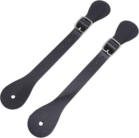 Leather Cowboy Spur Straps for Daily Use Long Western Cowboy Spur Holder Equestrian (White) in Saudi Arabia