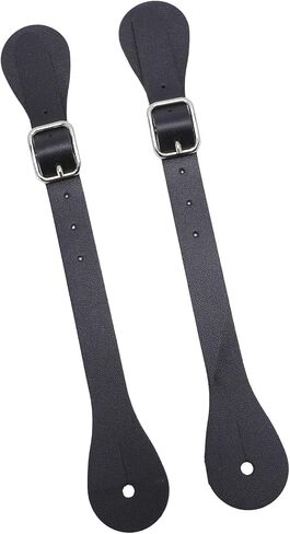Leather Cowboy Spur Straps for Daily Use Long Western Cowboy Spur Holder Equestrian (White) in Saudi Arabia