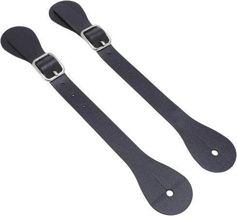 Leather Cowboy Spur Straps for Daily Use Long Western Cowboy Spur Holder Equestrian (White) in Saudi Arabia