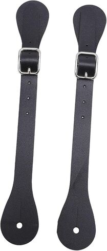 Leather Cowboy Spur Straps for Daily Use Long Western Cowboy Spur Holder Equestrian (White) in Saudi Arabia