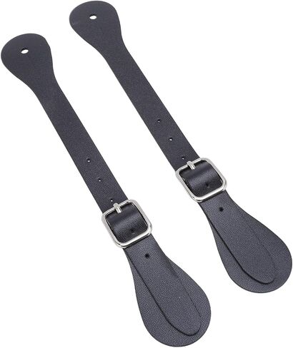 Leather Cowboy Spur Straps for Daily Use Long Western Cowboy Spur Holder Equestrian (White) in Saudi Arabia