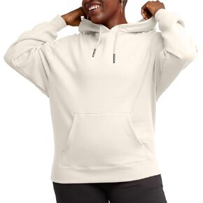 بلوفر بغطاء للرأس للسيدات من Hanes Originals، سويت شيرت بقلنسوة من الصوف متوسط ​​الوزن للنساء، متوفر بمقاس إضافي in Kuwait