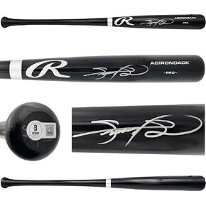 Sammy Sosa Autographed Black Rawlings Adirondack Pro Baseball Bat Chicago Beckett BAS Witness Stock #235463 in Saudi Arabia