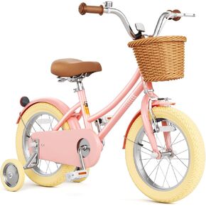 Glaf Girls Bike with Training Wheels Toddler Kids Bike for 2-12 Years Old 12 14 16 18 20 Inch Children Cruiser Bicycle with Adjustable Seat and Handlebar in Saudi Arabia