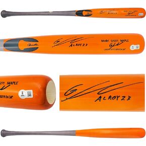 Gunnar Henderson Autographed Orange Chandler Player Model Baseball Bat Orioles "AL ROY 23" Beckett BAS Witness Stock #225827 in Kuwait