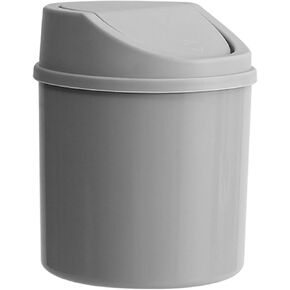 Desktop Waste Bin with Swing Lid Small Trash Can Dustbin Garbage Container for Bedroom Living Room Home Office Home Desk Trash Can in Kuwait