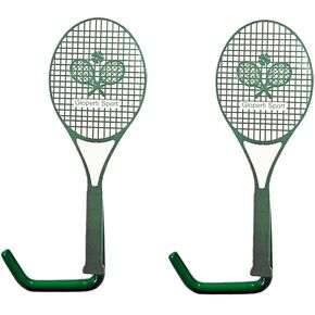 Tennis Fence Hooks,Sports Court Fence Hook Hanging Glasses Key Racket Hat, Metal Stronger Fence Hooks(Green) 2 Pcs in Saudi Arabia