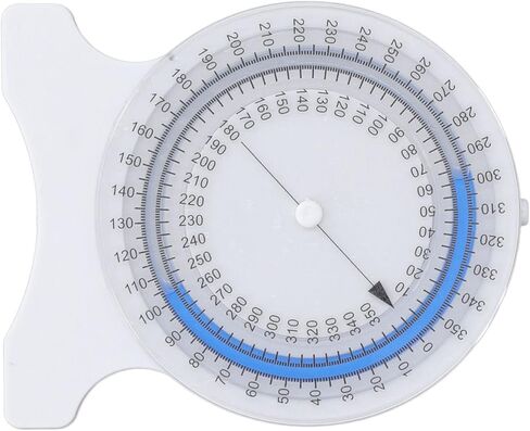 ciciglow Physical Inclinometer High Precision Non Leak Bubble 360° Rotation for Students White ABS Material (Green) in Saudi Arabia