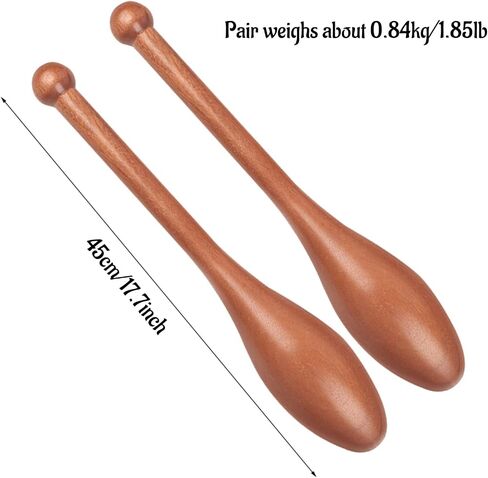 Wood Indian Clubs Pair 2lb for Training Wooden Mace Exercise Club for Strength Training Rehabilitation Improves Grip Full Body Workout for Men Women,S in Saudi Arabia