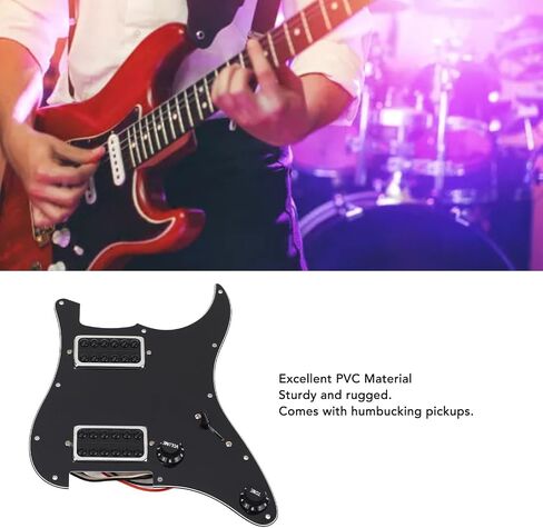 جيتار PVC Pickguard 11 فتحة HH نمط جيتار كهربائي Pickguard للقيثارات المكسيكية الأمريكية in Saudi Arabia