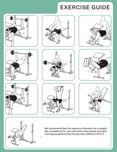 Aceshin Olympic Weight Bench, 900 LBS Adjustable Weight Bench and Squat Rack, Bench Press Set with Leg Extension, Preacher Curl Pad, Workout Bench for Home Gym in Saudi Arabia