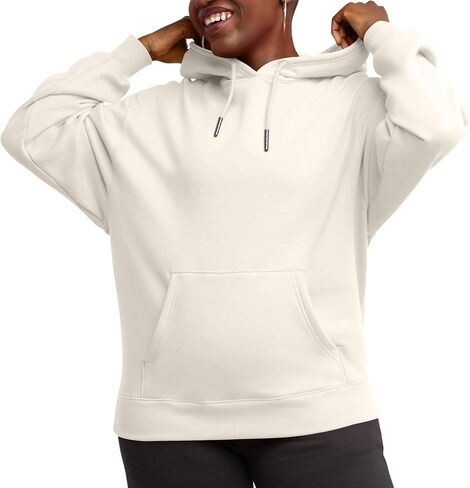 بلوفر بغطاء للرأس للسيدات من Hanes Originals، سويت شيرت بقلنسوة من الصوف متوسط ​​الوزن للنساء، متوفر بمقاس إضافي in Saudi Arabia