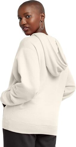 بلوفر بغطاء للرأس للسيدات من Hanes Originals، سويت شيرت بقلنسوة من الصوف متوسط ​​الوزن للنساء، متوفر بمقاس إضافي in Saudi Arabia