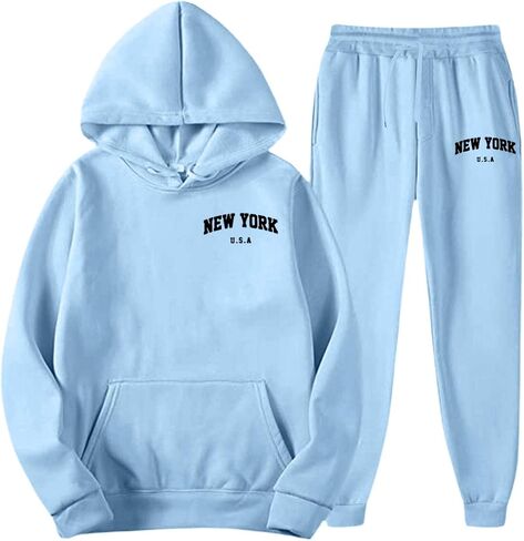 JiXiang Mens Track Suits 2 Piece Set Letter Print Hoodie and Sweatpants Sweatsuits Casual Jogging Gym Athletic Sweat Suits in Saudi Arabia