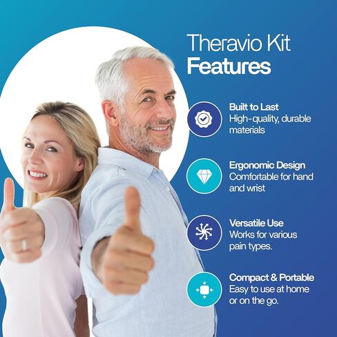Hand Therapy Equipment for Rehabilitation and Recovery – Hand Therapy Kit with Grip Strength Trainer, Finger Strengthener & Exercise Balls for Arthritis, Carpal Tunnel and Physical Therapy by Theravio in Saudi Arabia