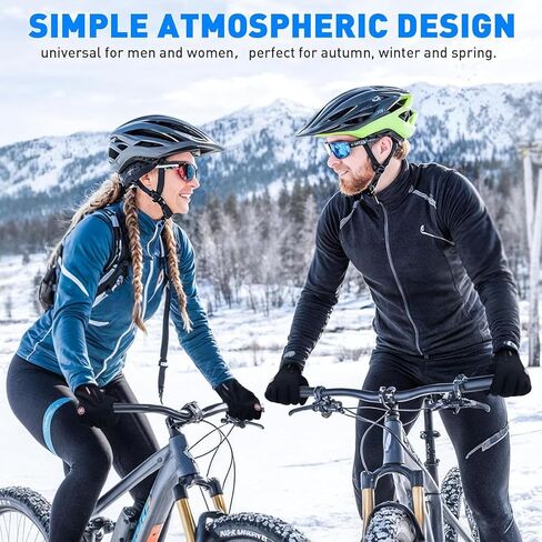 Winter Gloves, Thermal Touch Screen Windproof Gloves, All-Day Warmth, Windproof Waterproof for Running Cycling Driving Hiking for Men Women (L) in Kuwait