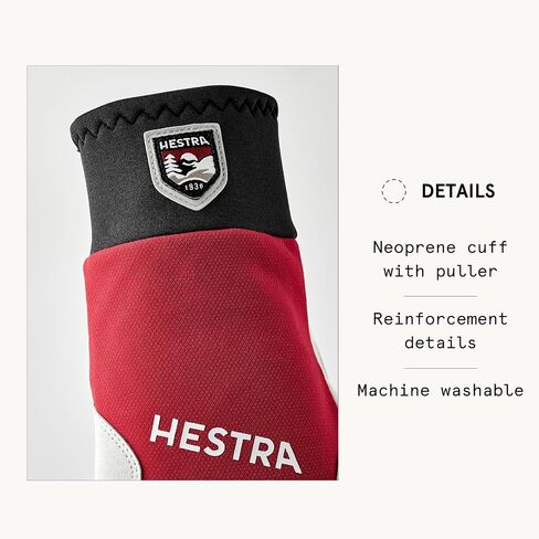 قفاز Hestra XC Tracker بخمسة أصابع، مقاوم للماء، قفازات تزلج عبر البلاد مقاومة للرياح للرياضات الشتوية وتدريبات الشمال in Kuwait