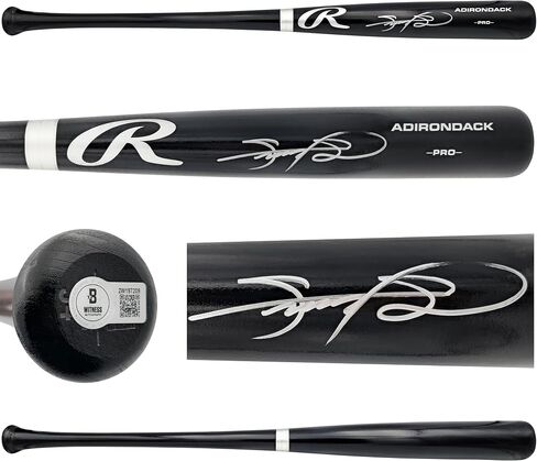 Sammy Sosa Autographed Black Rawlings Adirondack Pro Baseball Bat Chicago Beckett BAS Witness Stock #235463 in Saudi Arabia