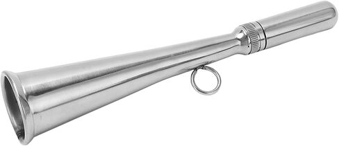 Boat Foghorn, Handheld Fog Horn, Stainless Steel Removable Mouthpiece Whistle, Compact Emergency Backup for Small Yachts, Boats in Saudi Arabia