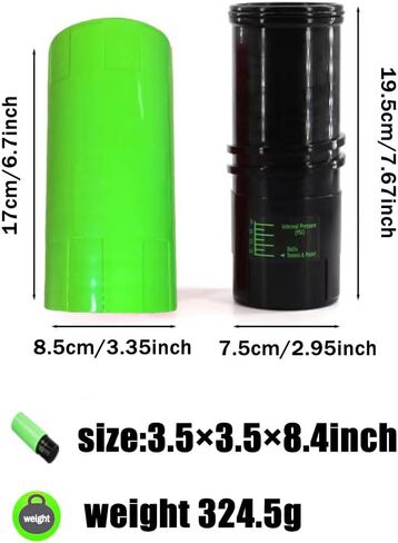 Tennis Ball Pressurizer, 3-Ball Capacity, 14 PSI, with Extra Sealing Ring,Extends Tennis Ball Life,Revives Old Balls, Ideal Gift for Tennis Lovers,Green in Saudi Arabia