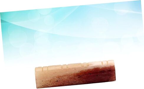 BESPORTBLE 8 String String Bass Guitar Bone Nut Slotted Natural Bone Accessory for Instruments Easy Installation Lightweight Random Color Random Color in Saudi Arabia