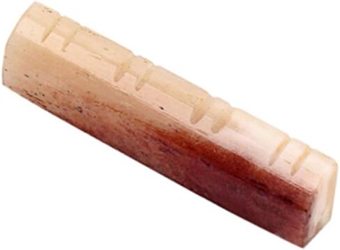 BESPORTBLE 8 String String Bass Guitar Bone Nut Slotted Natural Bone Accessory for Instruments Easy Installation Lightweight Random Color Random Color in Saudi Arabia