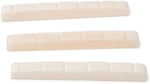 3pcs Electric Guitar Bone Nuts for Bass Replacement Natural Bone Nut Slotted Design Guitar Accessories in Saudi Arabia
