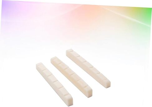 3pcs Electric Guitar Bone Nuts for Bass Replacement Natural Bone Nut Slotted Design Guitar Accessories in Saudi Arabia