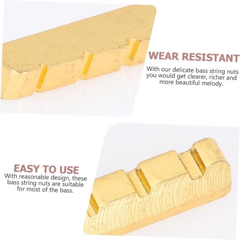 Professional Bass Replacement Nut Improve Bass Tone Sound Quality String Saddles Nut for Electric Guitar in Kuwait