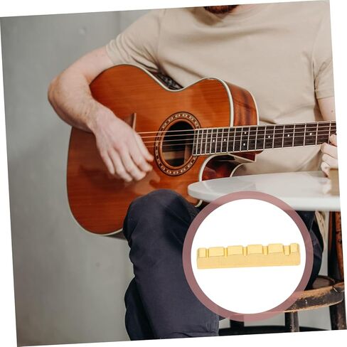 Professional Bass Replacement Nut Improve Bass Tone Sound Quality String Saddles Nut for Electric Guitar in Kuwait