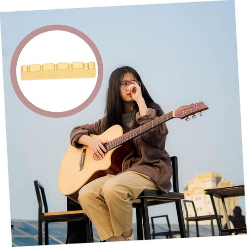 Professional Bass Replacement Nut Improve Bass Tone Sound Quality String Saddles Nut for Electric Guitar in Kuwait