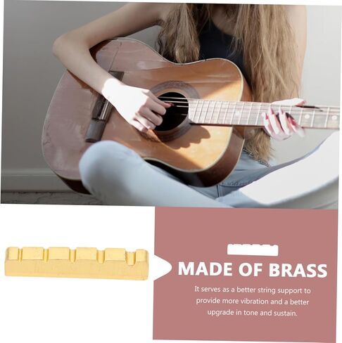 Professional Bass Replacement Nut Improve Bass Tone Sound Quality String Saddles Nut for Electric Guitar in Kuwait
