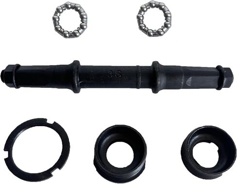 XYAUTO Bike Bottom Bracket Crank Axle Set, Bicycle Shaft Bottom Bracket Axle Square Taper Include Bottom Bracket Cup Set for MTB Bikes in Saudi Arabia