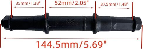 XYAUTO Bike Bottom Bracket Crank Axle Set, Bicycle Shaft Bottom Bracket Axle Square Taper Include Bottom Bracket Cup Set for MTB Bikes in Saudi Arabia