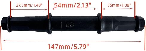 XYAUTO Bike Bottom Bracket Crank Axle Set, Bicycle Shaft Bottom Bracket Axle Square Taper Include Bottom Bracket Cup Set for MTB Bikes in Saudi Arabia
