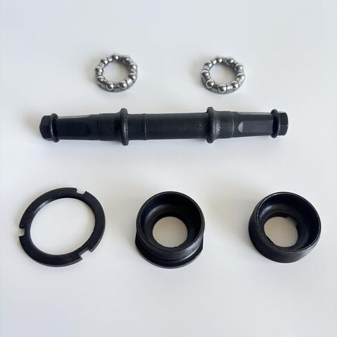 XYAUTO Bike Bottom Bracket Crank Axle Set, Bicycle Shaft Bottom Bracket Axle Square Taper Include Bottom Bracket Cup Set for MTB Bikes in Saudi Arabia