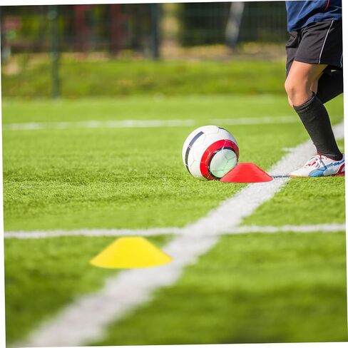 Kisangel 12pcs Professional Soccer Training Marker Discs Pe Football Training Signs for Outdoor Practice Non- Markers and Colors in Saudi Arabia