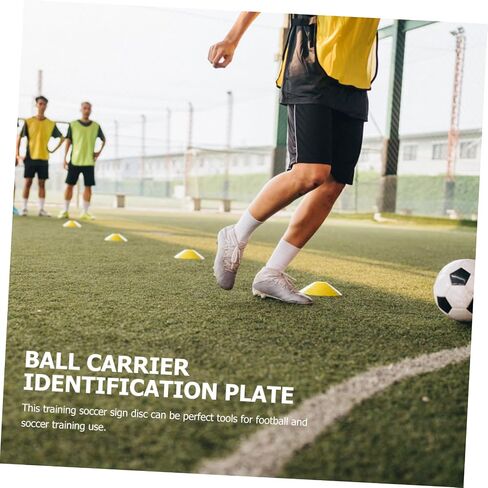 Kisangel 12pcs Professional Soccer Training Marker Discs Pe Football Training Signs for Outdoor Practice Non- Markers and Colors in Saudi Arabia