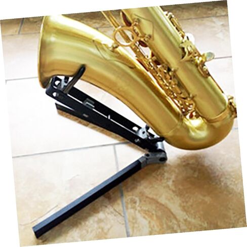 Zerodeko Foldable Metal Saxophone Stand Portable Non-skid Alto Tenor Sax Holder Stable Bracket for Home and Stage Use Easy to Carry and Store in Saudi Arabia