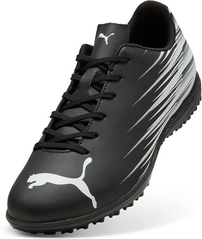 PUMA Men's ATTACANTO Turf Trainer Soccer Cleat Sneaker, Black White, 14 in Saudi Arabia
